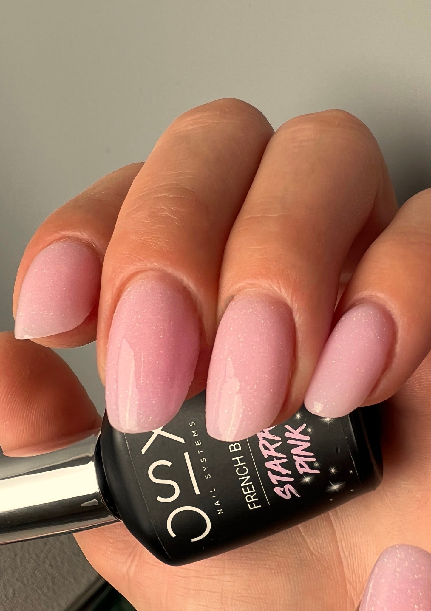 Starry Pink French Base (HEMA free) - Blizgi maskuojanti bazė 12ml